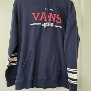 Vans Navy Blue Men's Relaxed Hoodie XL